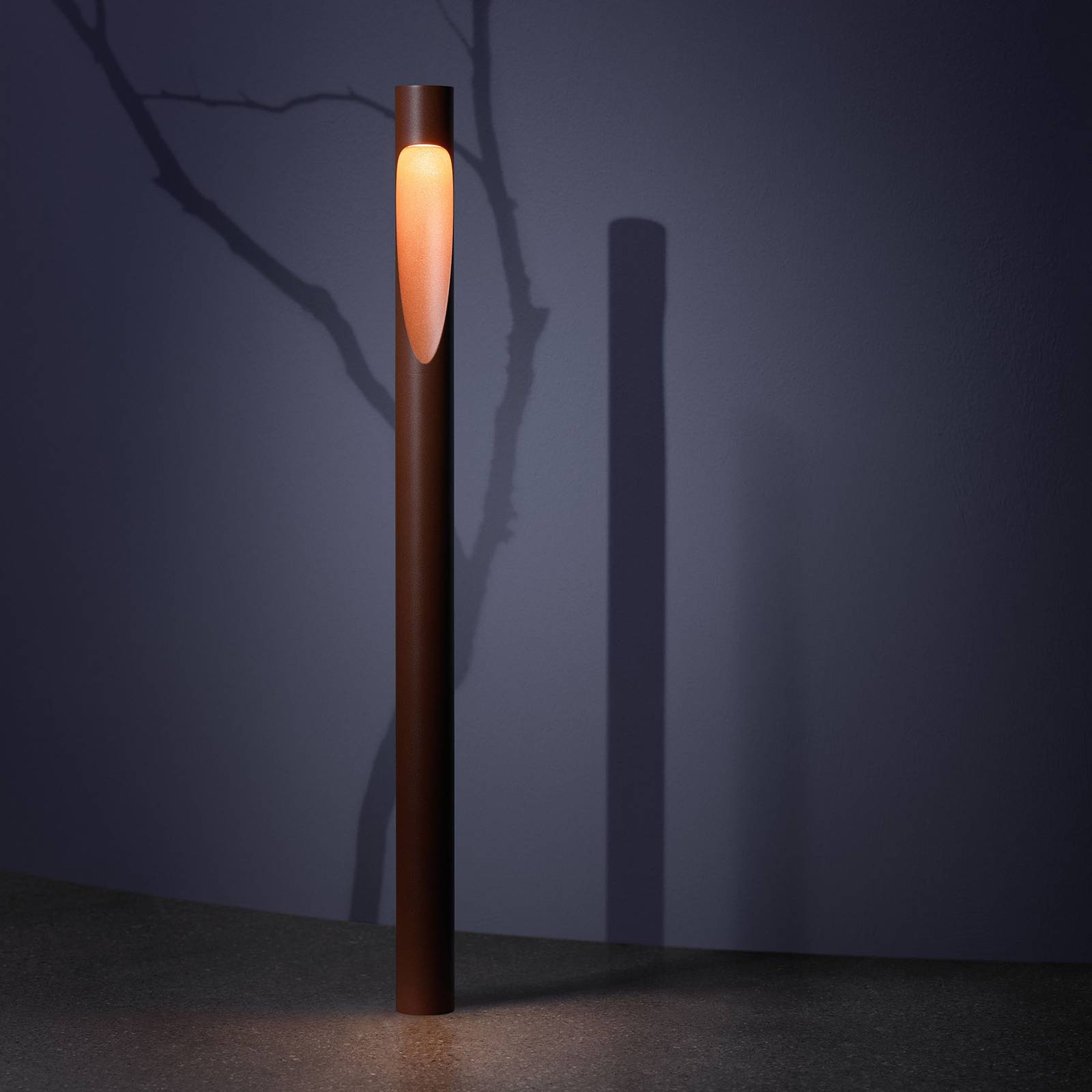Louis Poulsen słupek oświetleniowy Flindt, 927, corten 70 cm podstawa 24 V