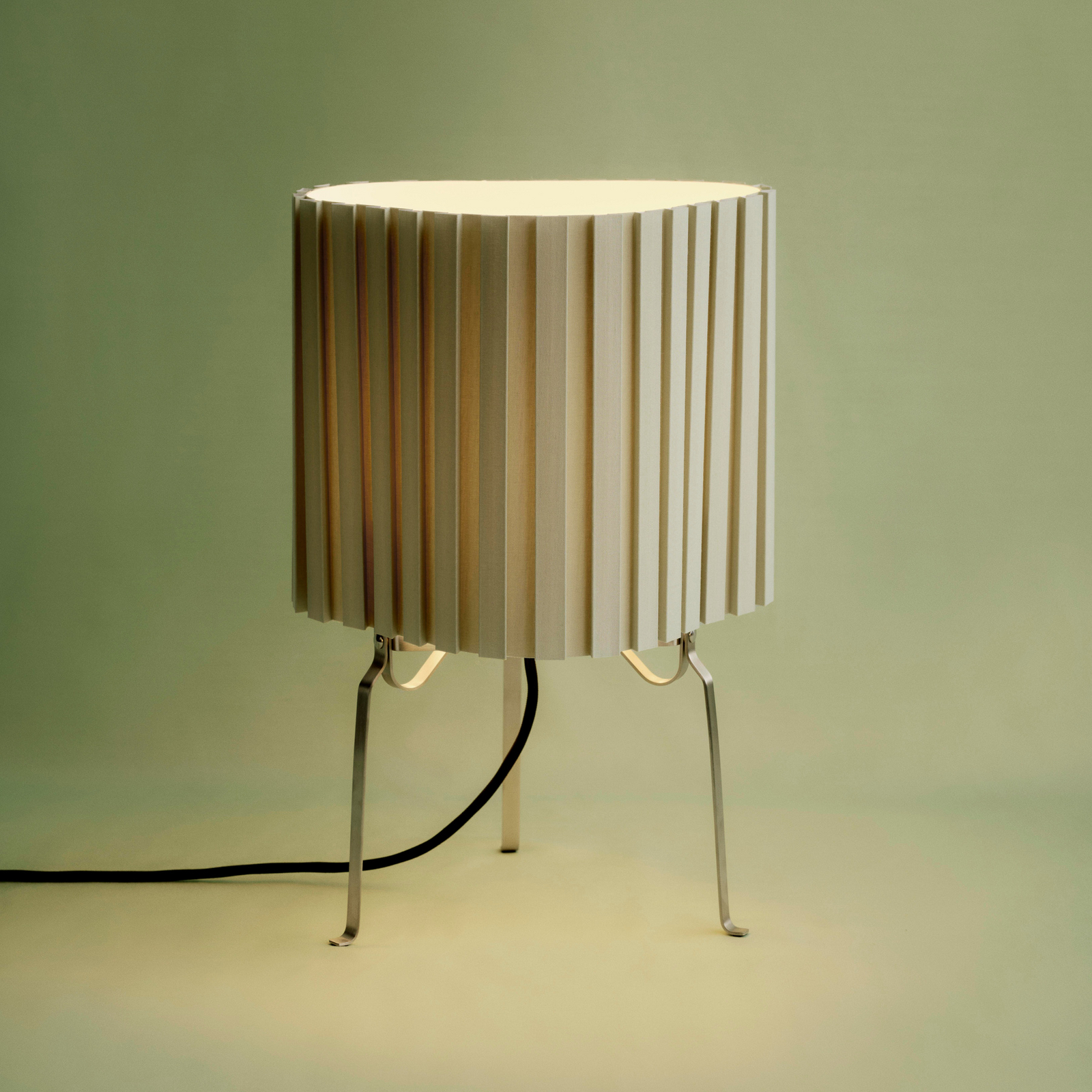HAY laualamp Canelé, roheline, kõrgus 37 cm, E14, tekstiil HAY laualamp Canelé, roheline, kõrgus 37 cm, E14, tekstiil