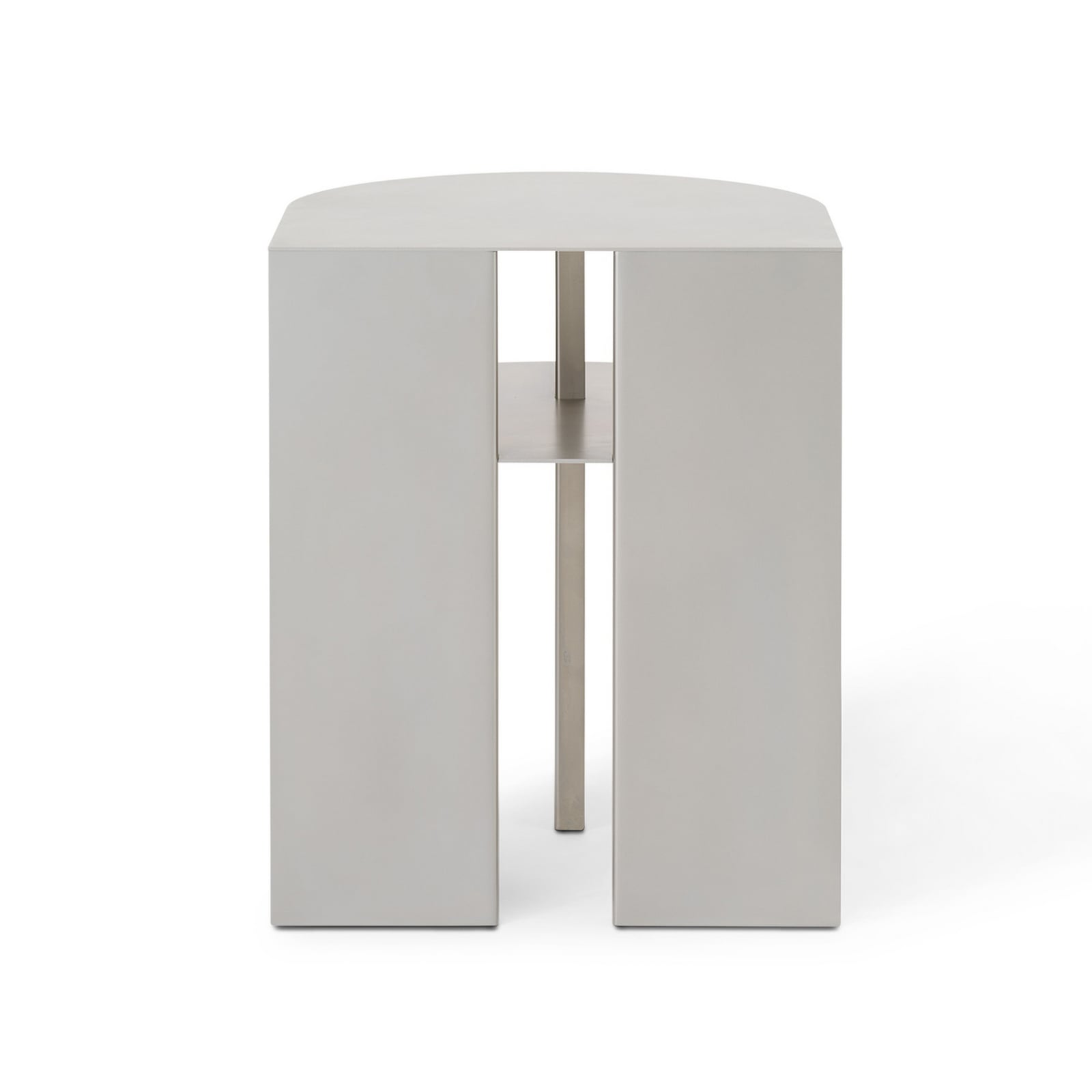 Rand sidebord, sandfarget, 48 cm, stål – New Works