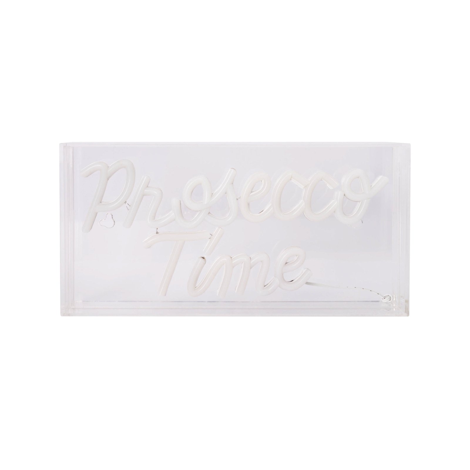 LED sieninis šviestuvas "Prosecco Time" skaidrus 30x15 cm plastikinis USB