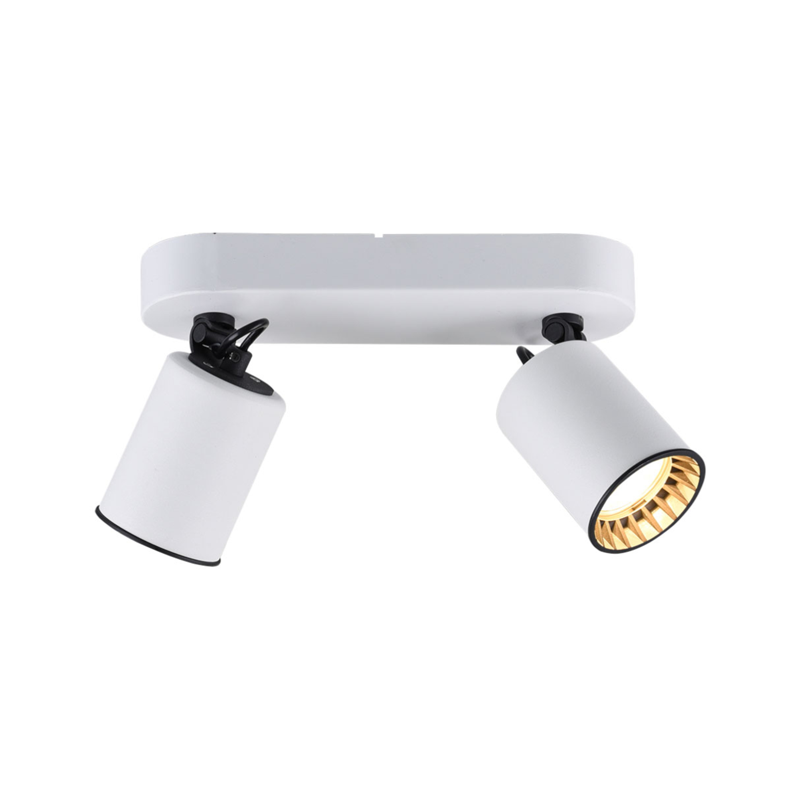 Pago ceiling spotlight, two-bulb, white