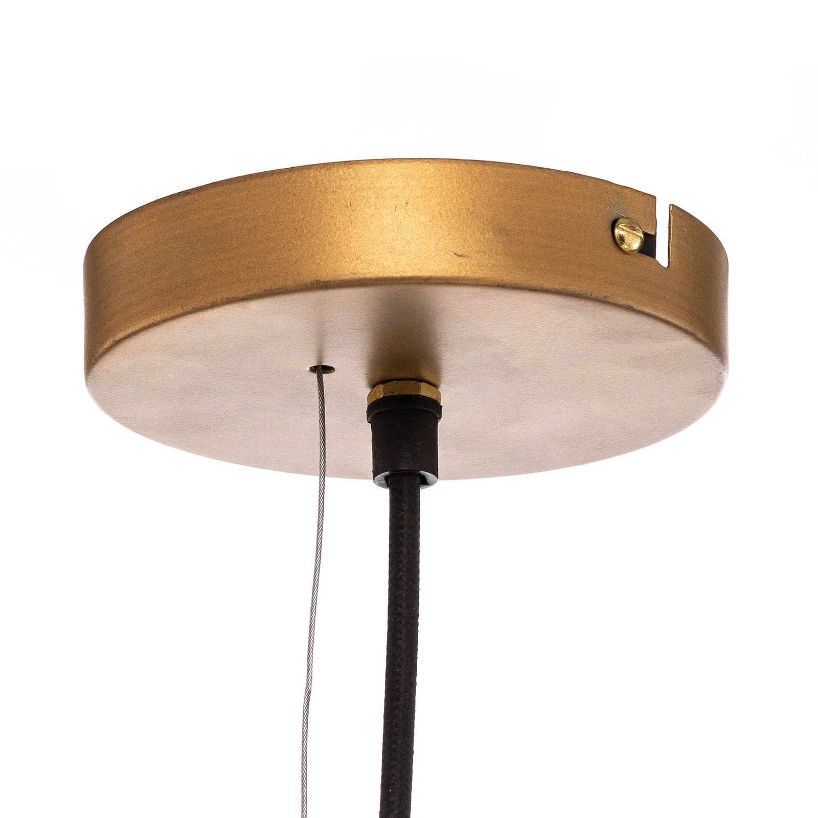 Lindby pendant light Kaviya, Ø 40 cm, gold-coloured, iron, E27