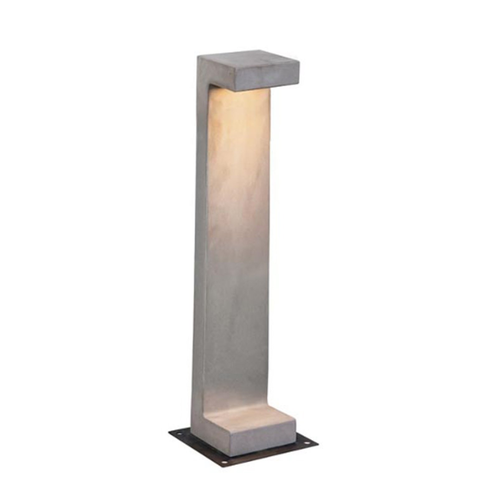 Bornă luminoasă LED E192 din beton, înălțime 70 cm