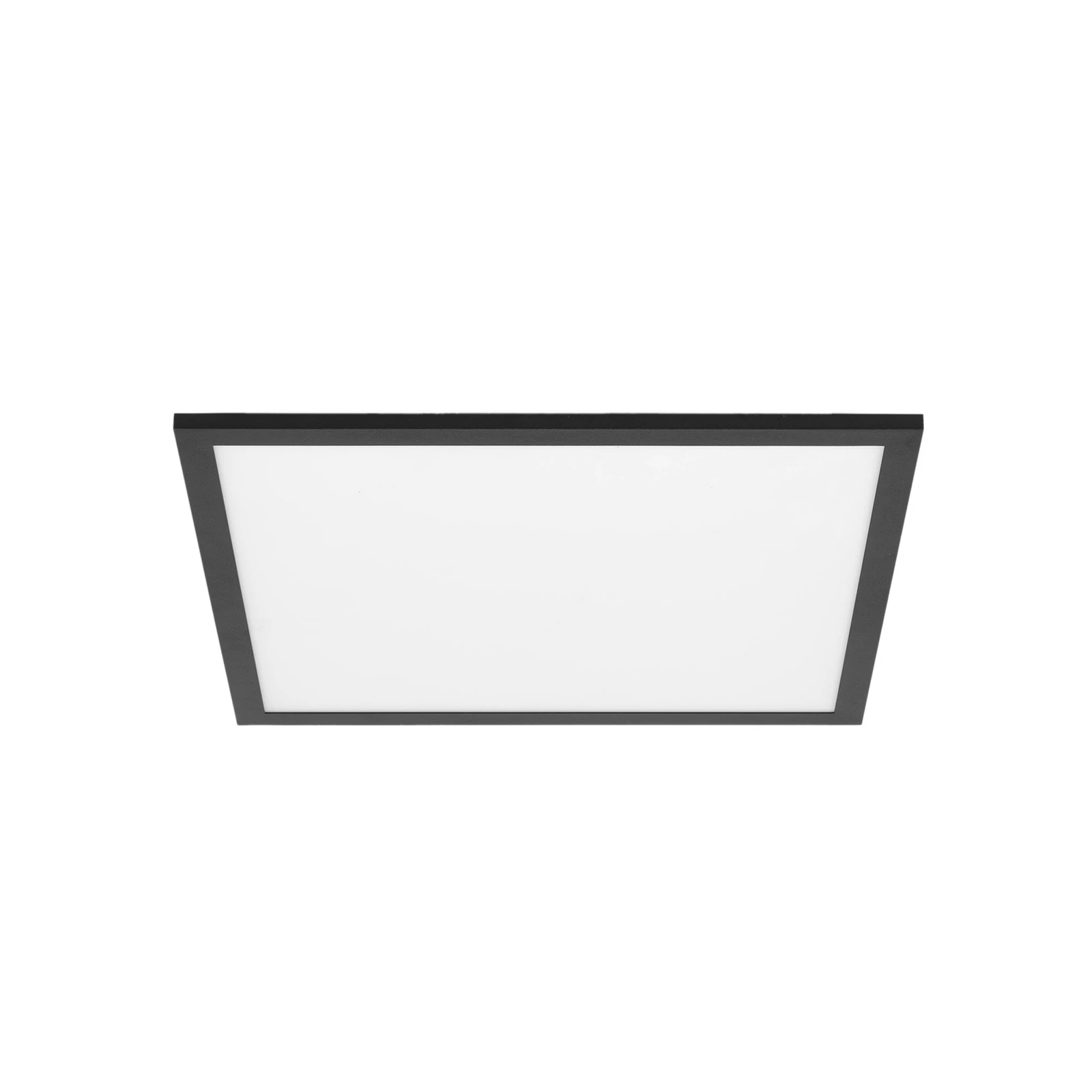 Lindby LED panel Lamin, fekete, 40 cm, CCT, dimmelhető, távirányítós
