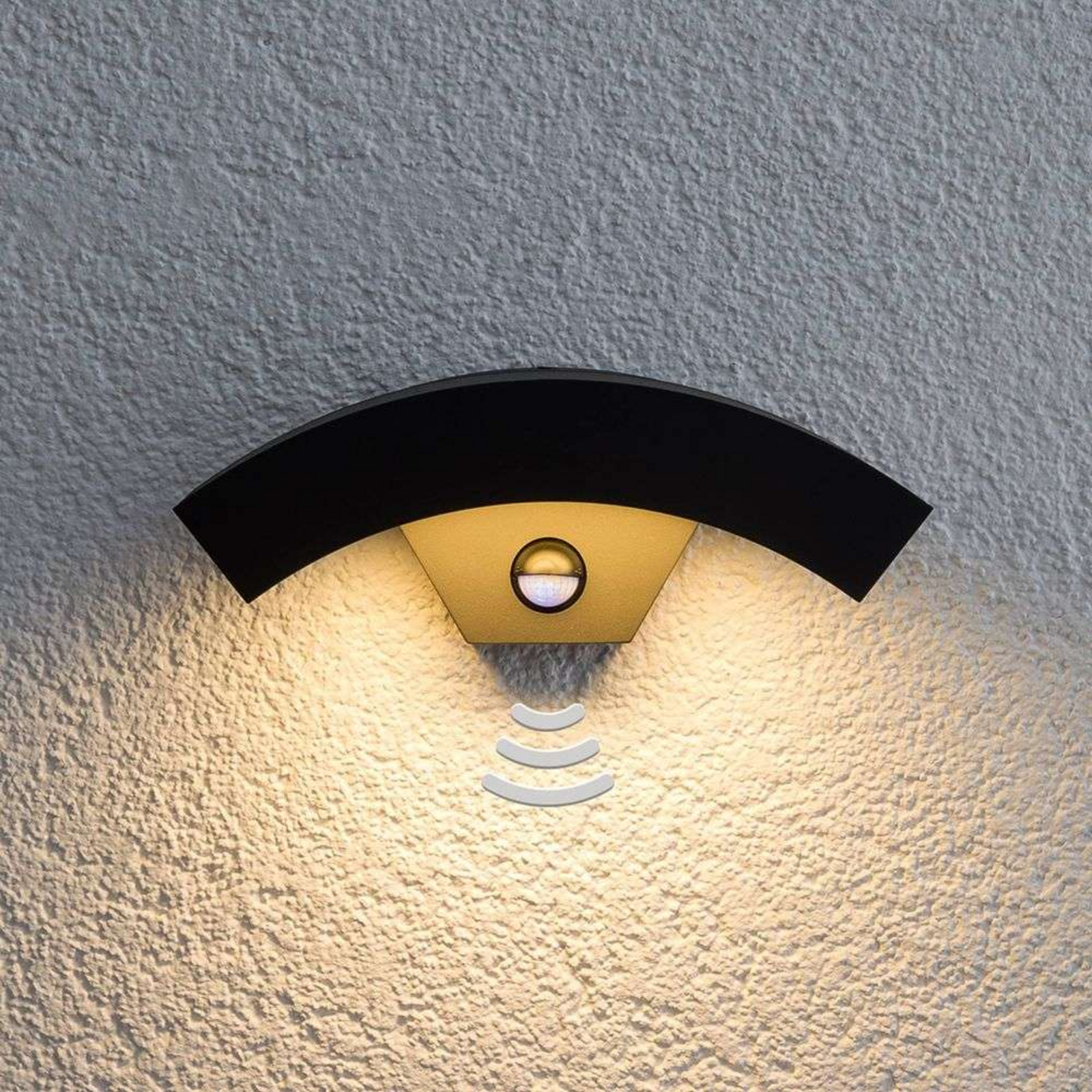 Lennik LED C Aplica de Exterior w/Sensor Graphite - Lucande