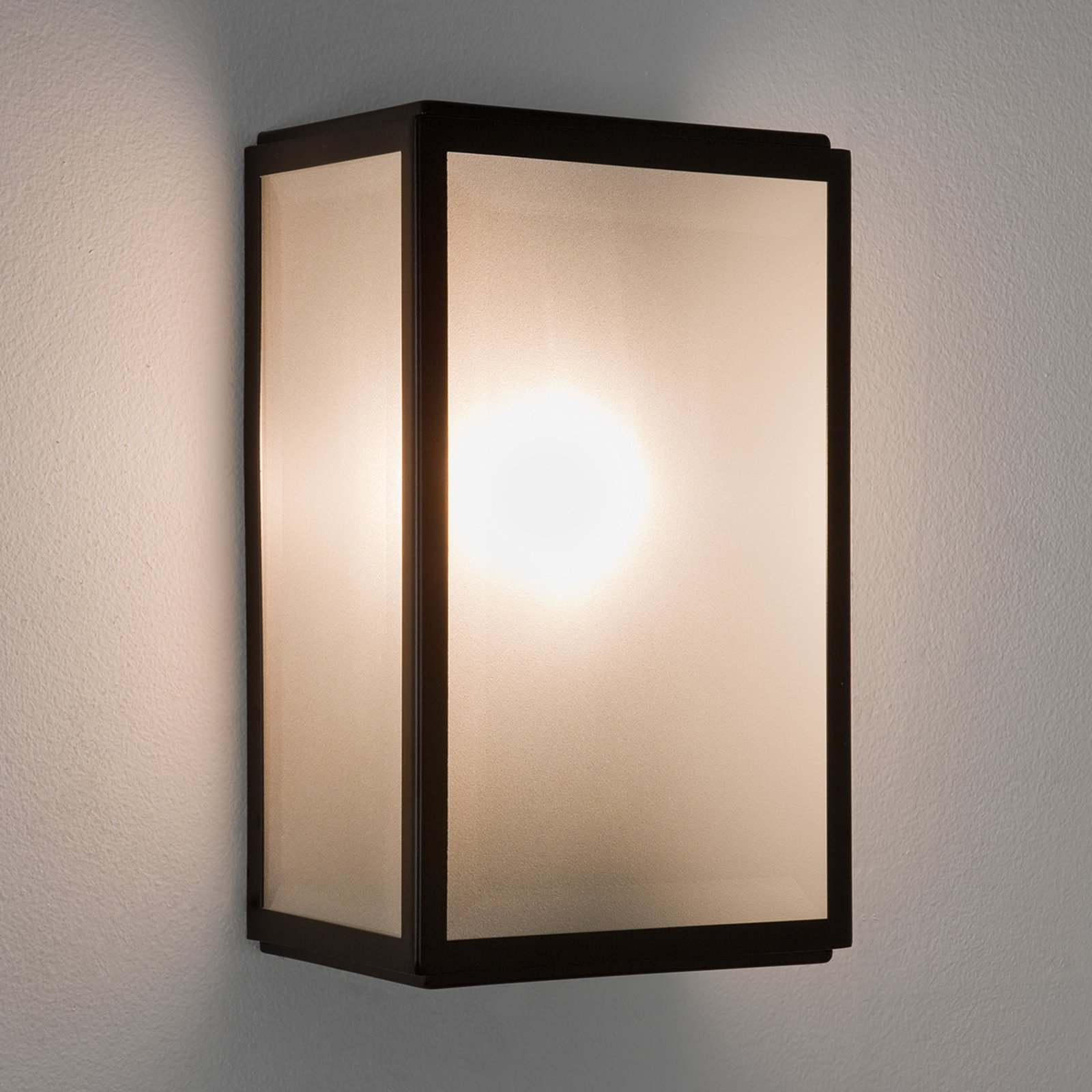 Astro Homefield Sensor outdoor wall light black, stainless steel, glass, E27, 12 W, energy efficiency: A++, W: 16 cm, H: 25 cm