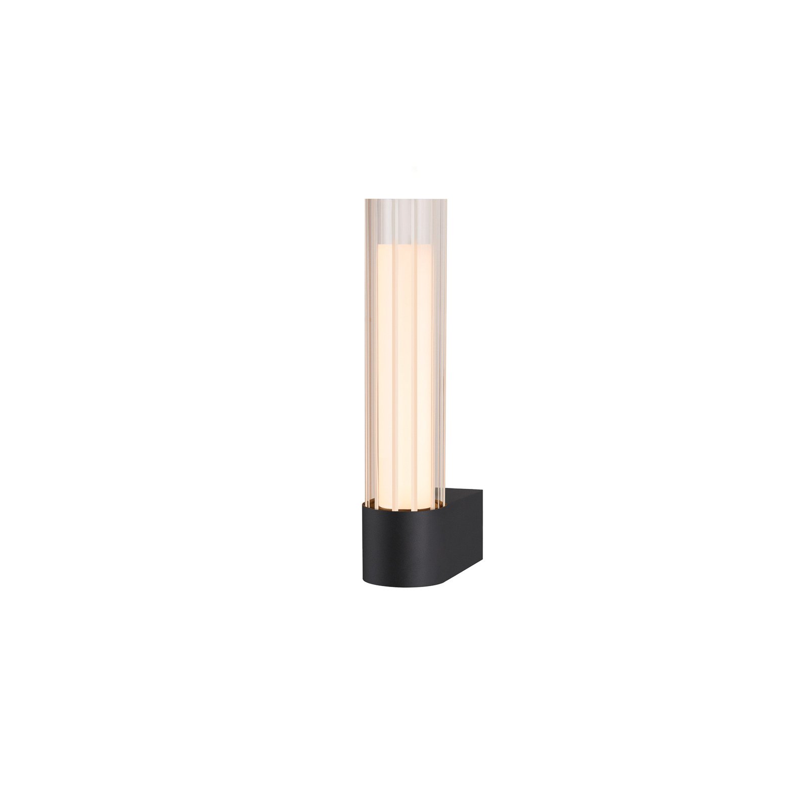 SLV LED-Bad-Wandlampe Lygant single, schwarz, Aluminium