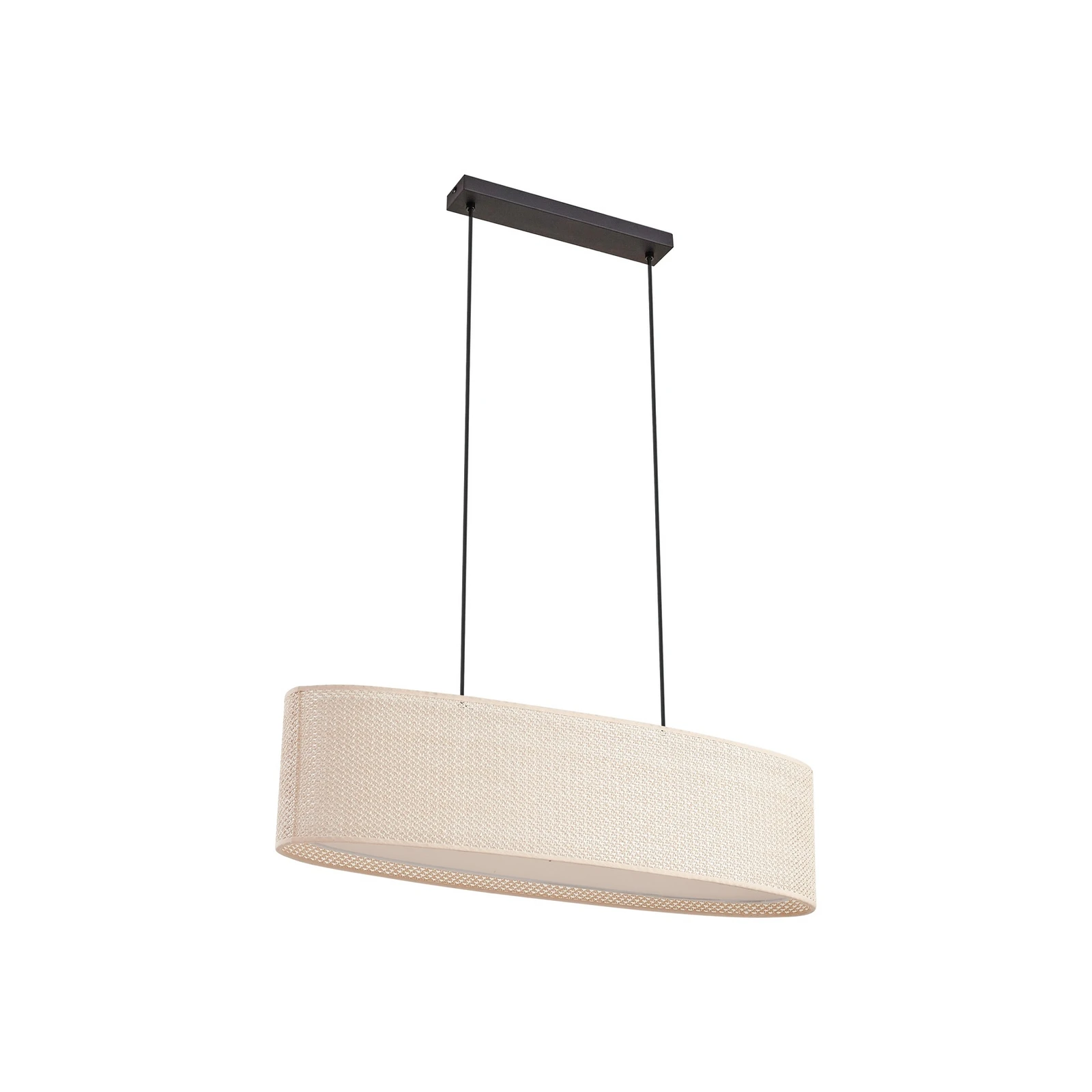 Lindby Κρεμαστό φωτιστικό Soula, 78 cm, μπεζ, πλαστικό, E27