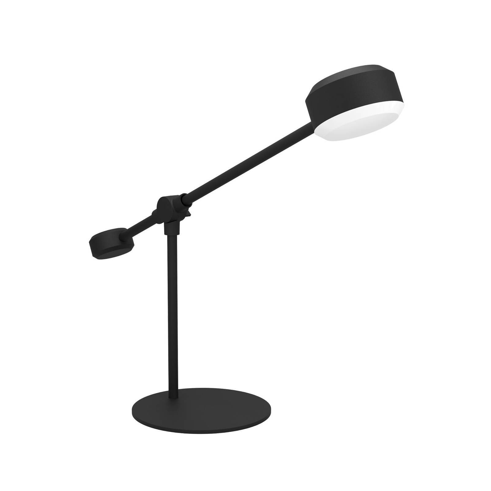 Lampe à poser LED Clavellina noire inclinable