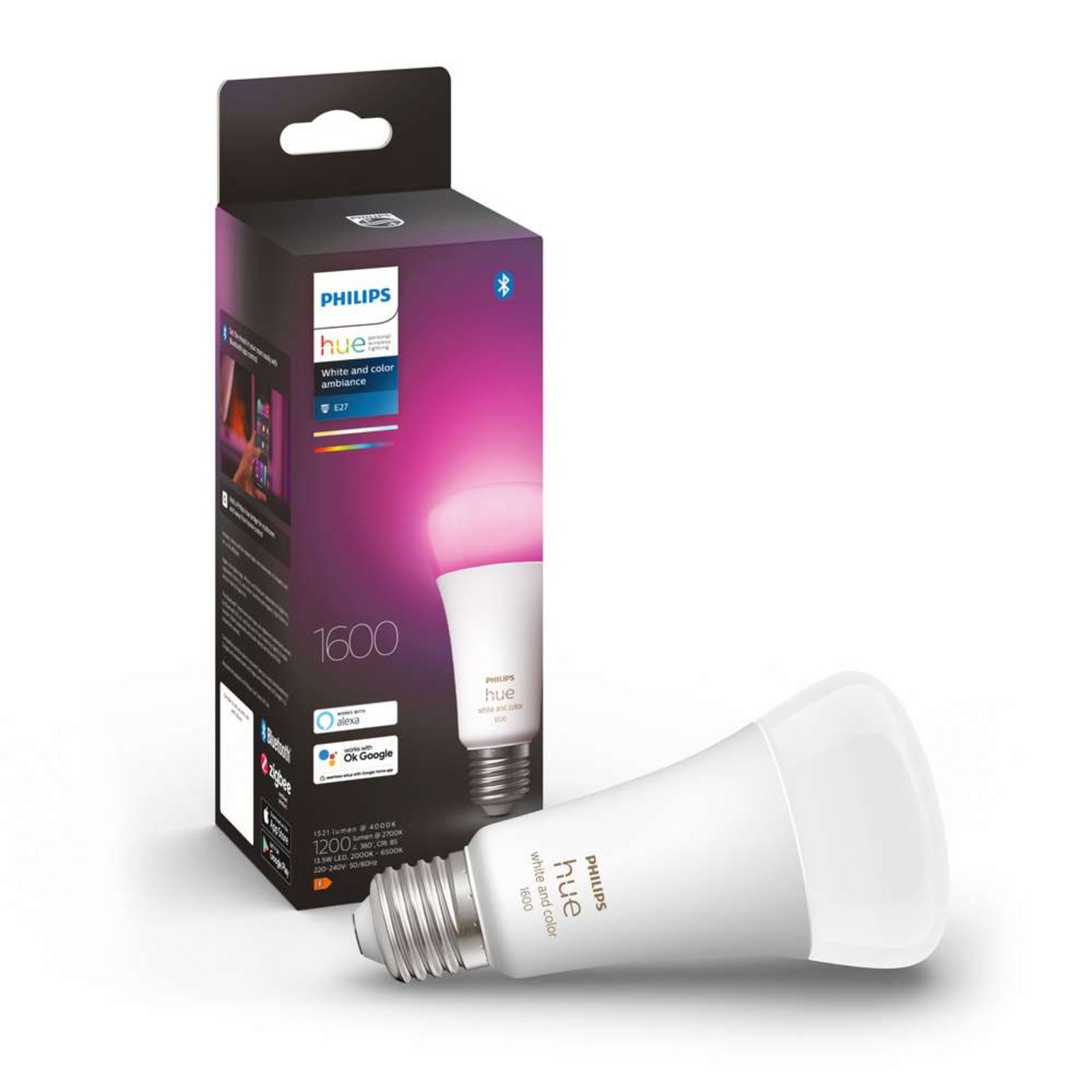 Philips Hue White & Color Amb. 13,5W Bluetooth E27 Lampadina - Philips Hue