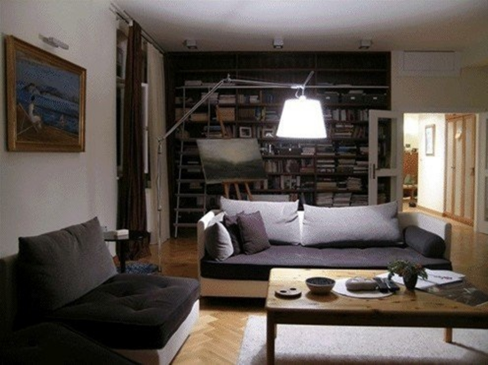 Tolomeo Mega Lampadaire avec Variateur Ø360 Parchemin/Aluminium - Artemide