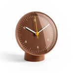 HAY Tischuhr Table Clock, braun, Kunststoff, Höhe 14 cm