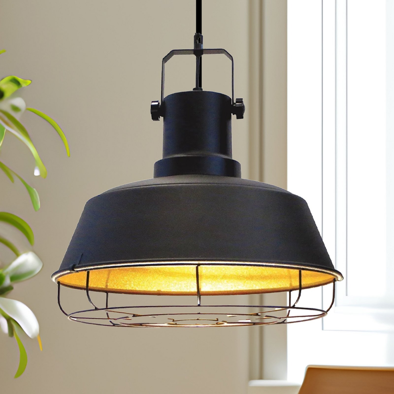 Lampada a sospensione Mason, nero, Ø 41 cm, metallo, E27