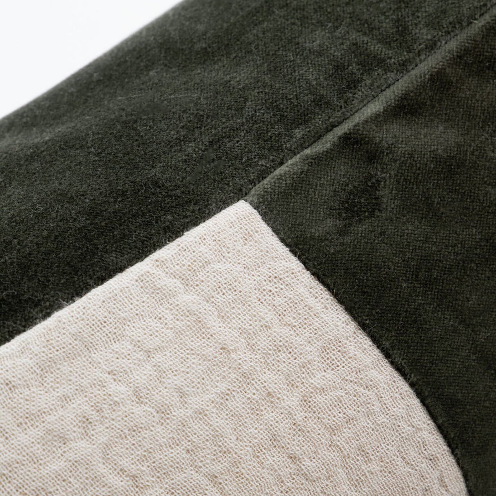 Fodera per cuscino HDSono, crema/verde, 60 x 40 cm - House Doctor