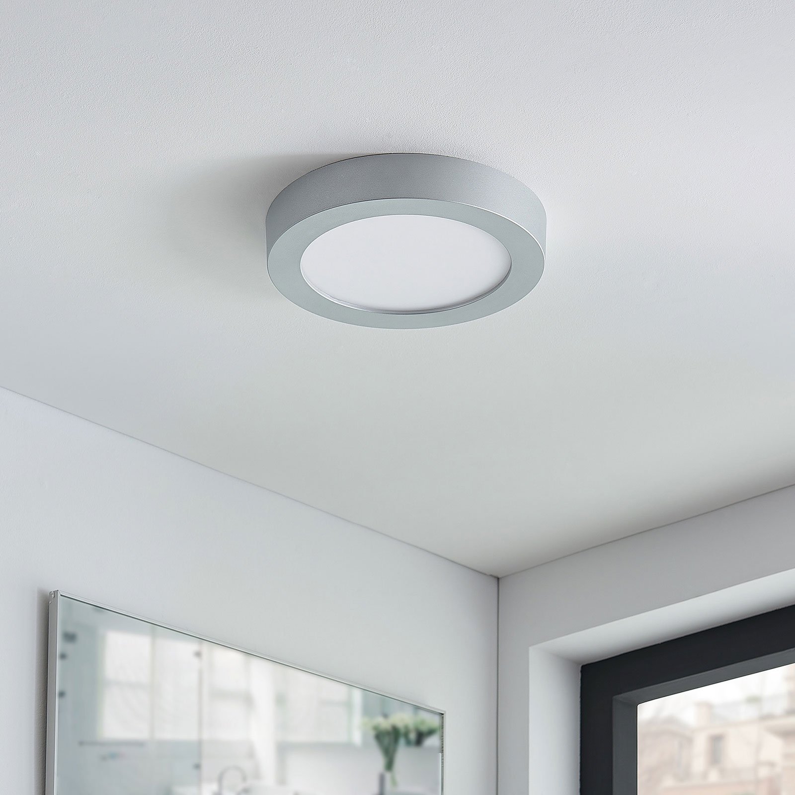 Marlo Ceiling Lamp Round IP44 3000K Silver/White - Arcchio