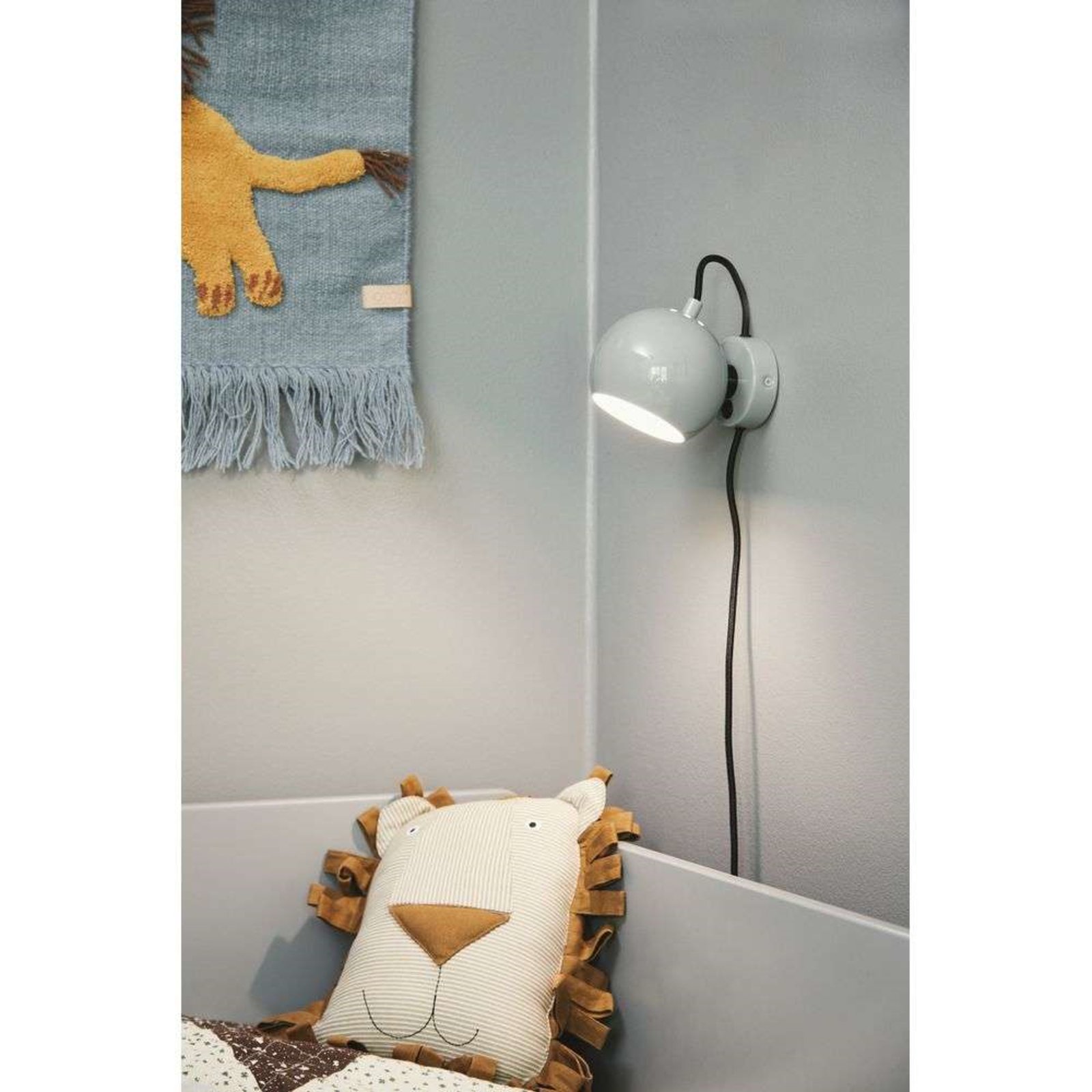 Ball Aplique de Pared Matt Aqua Green - Frandsen