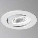 Agon Round LED recessed spotlight 3,000K 40° white