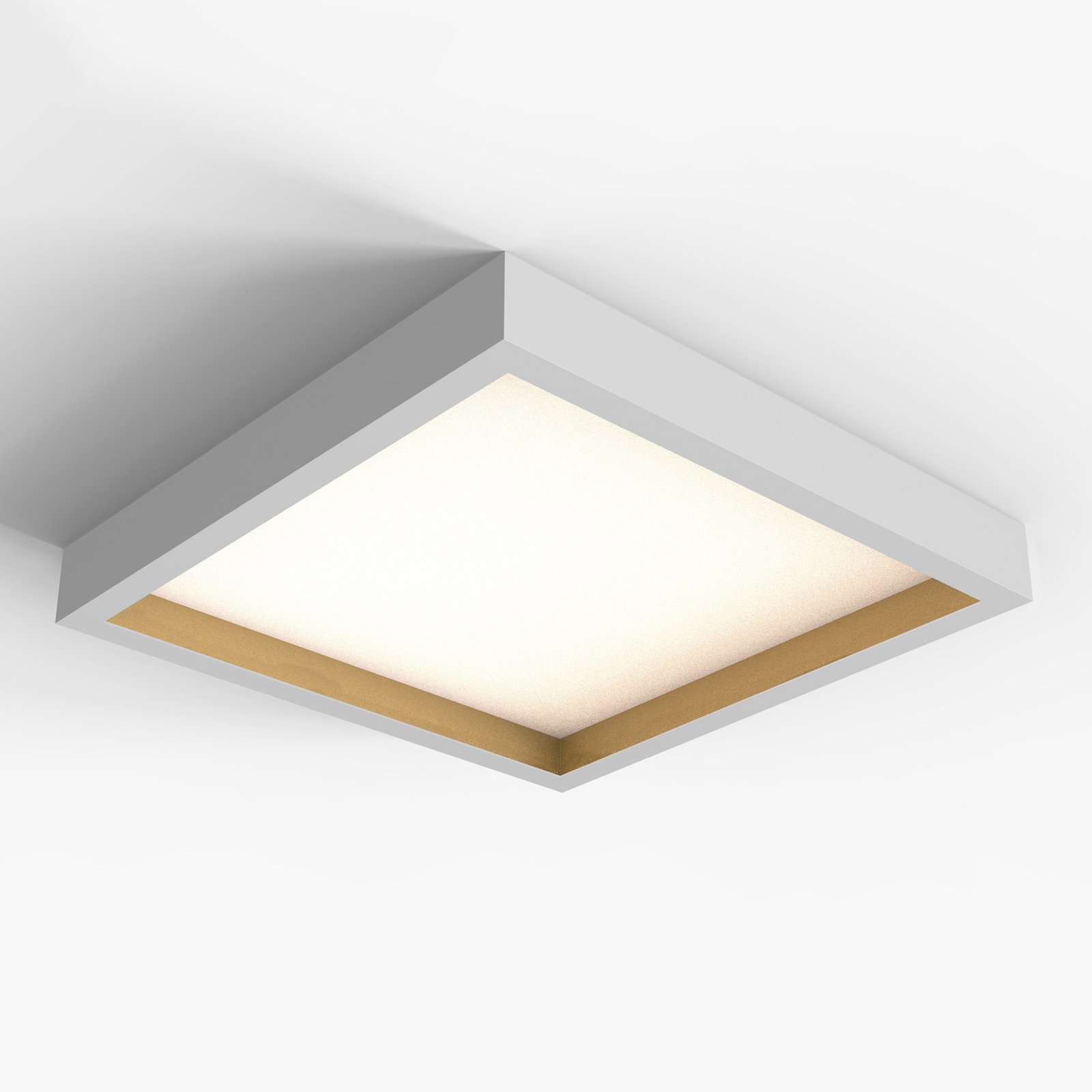 Valencia LED ceiling light, white/gold