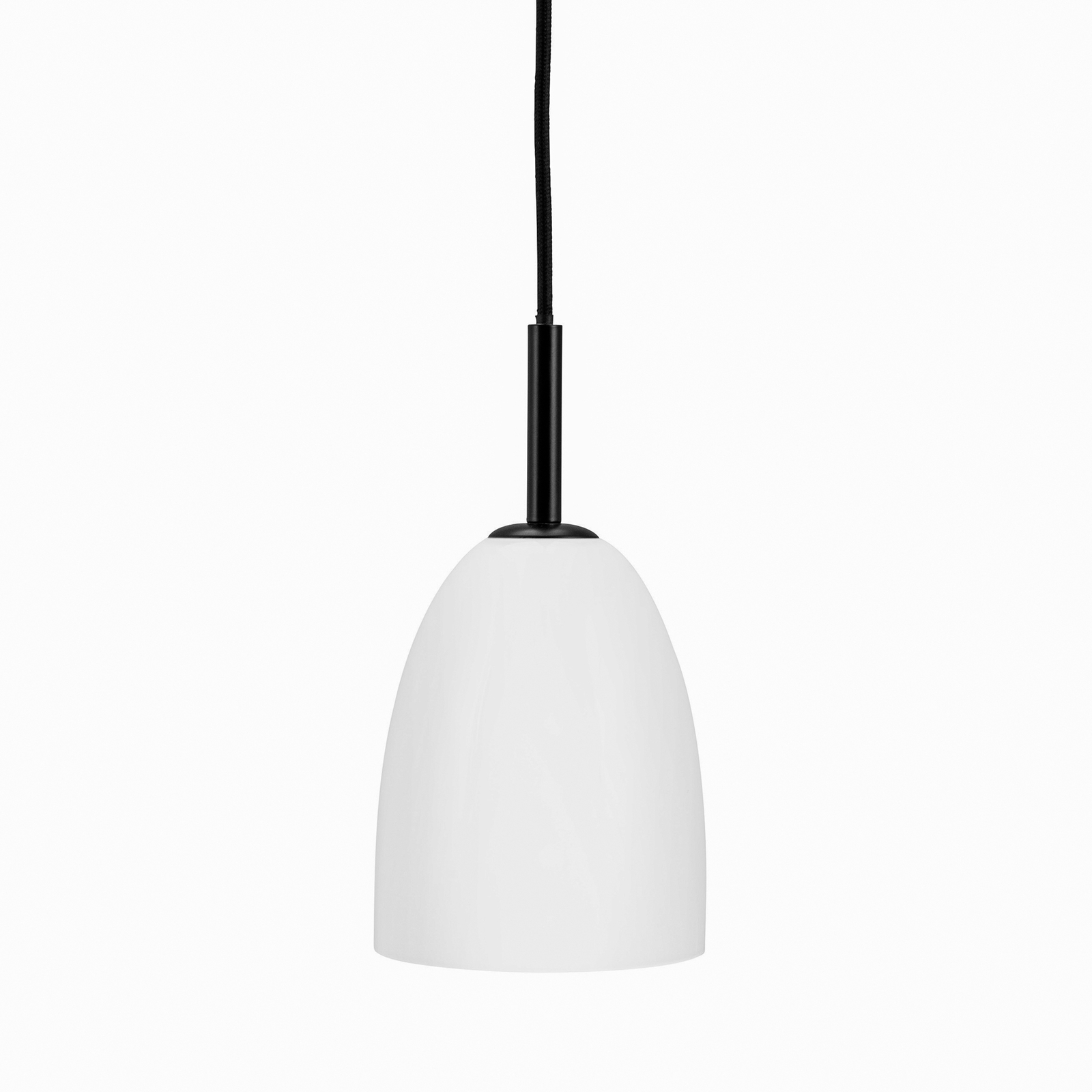 Dyberg LARSEN Jazz lámpara colgante ópalo/negro 12 cm