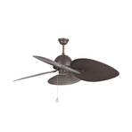 Cuba L ceiling fan, four blades, brown
