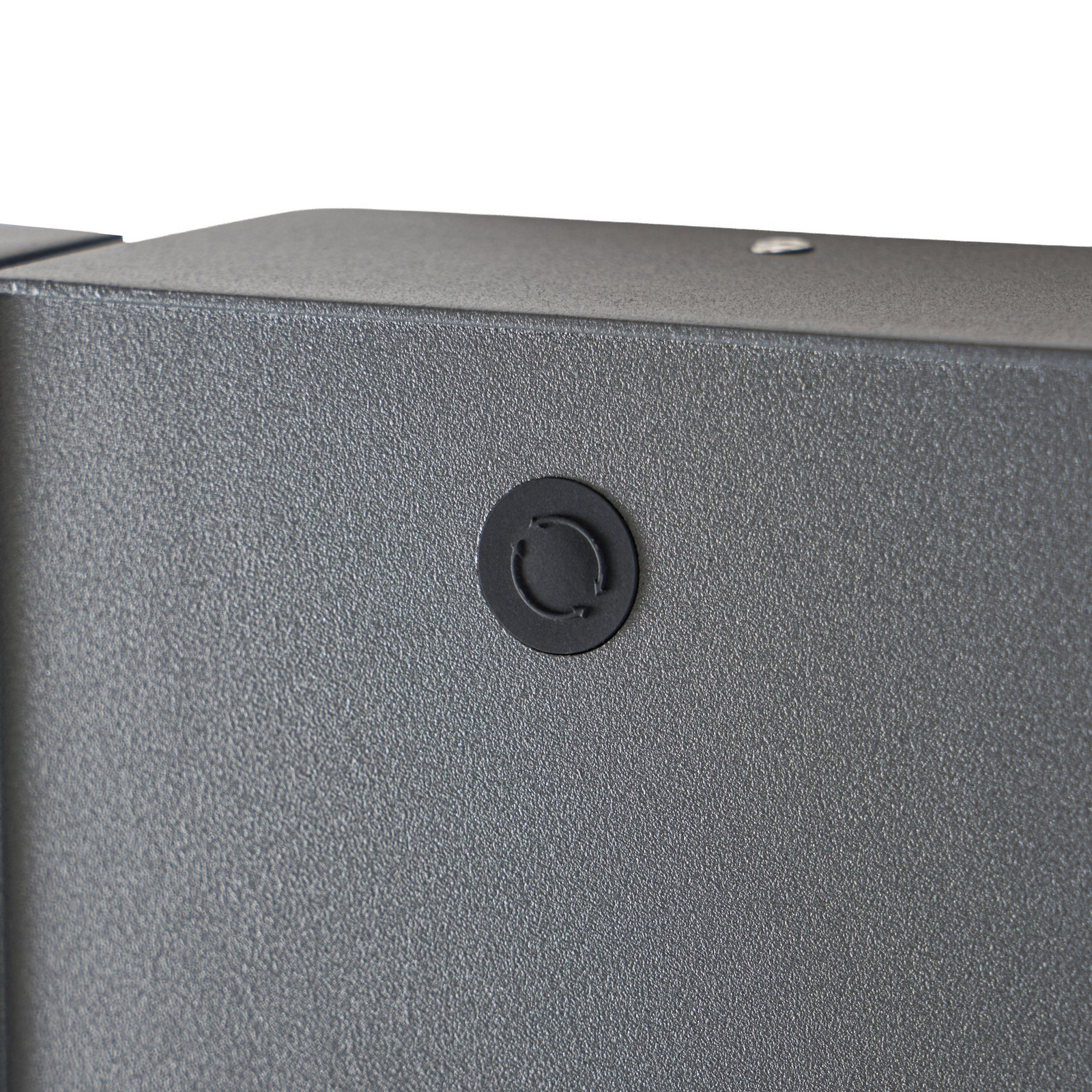 Lindby Candeeiro de parede exterior LED Orbin, cinzenta, inclinável, CCT, IP54