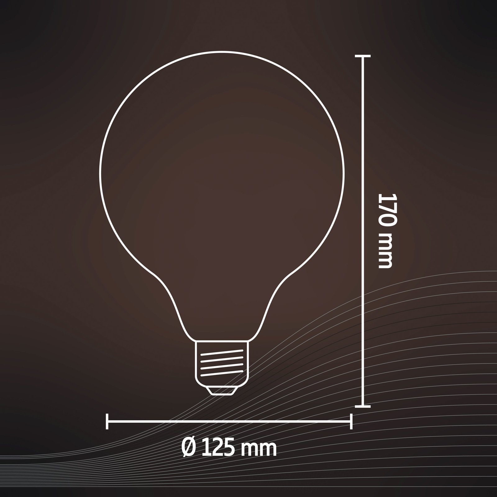 Calex E27 G125 3,8W filament LED flex doré 821 dim