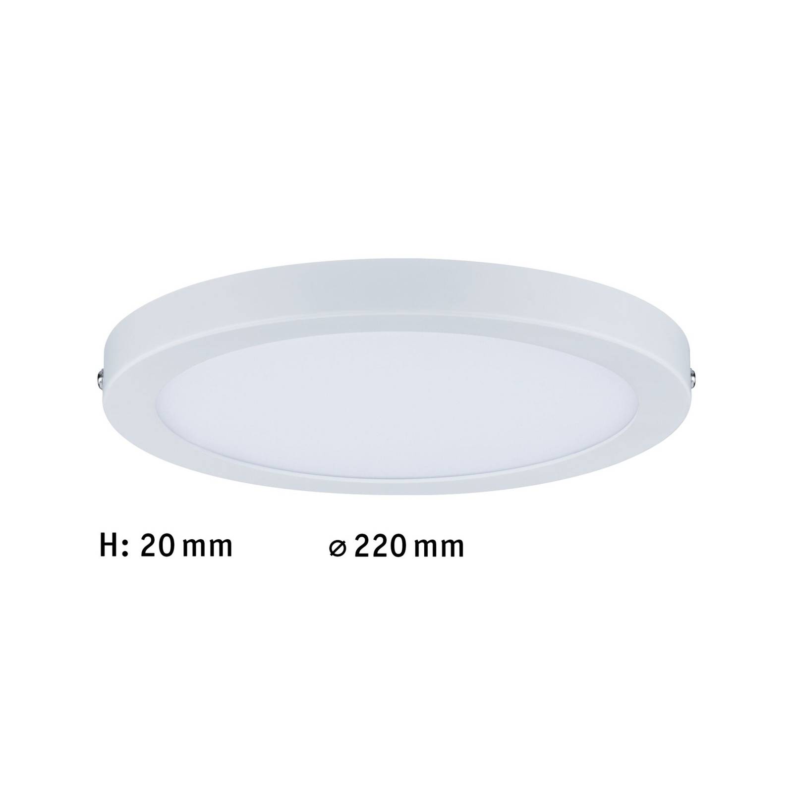 Paulmann Atria lampa sufitowa LED Ø22cm biała