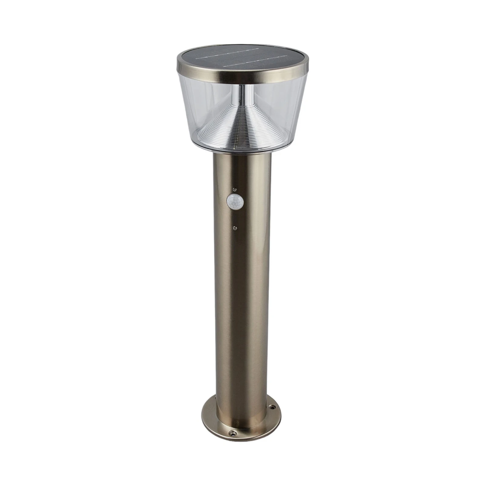 Lindby LED-Solar-Sockelleuchte Antje, Bewegungsmelder, IP44