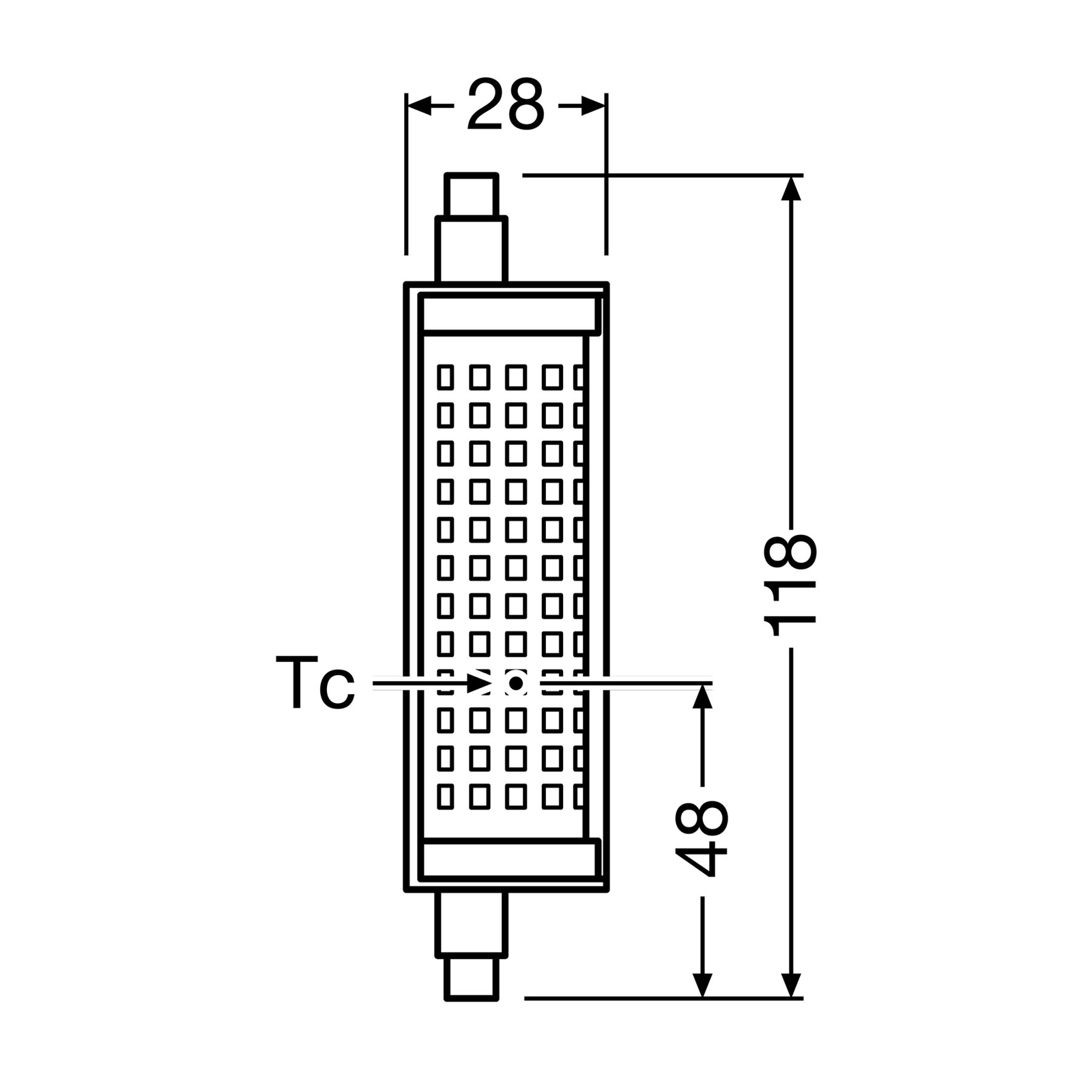 OSRAM-LED-lamppu R7s 19 W 2 700 K himmennettävä