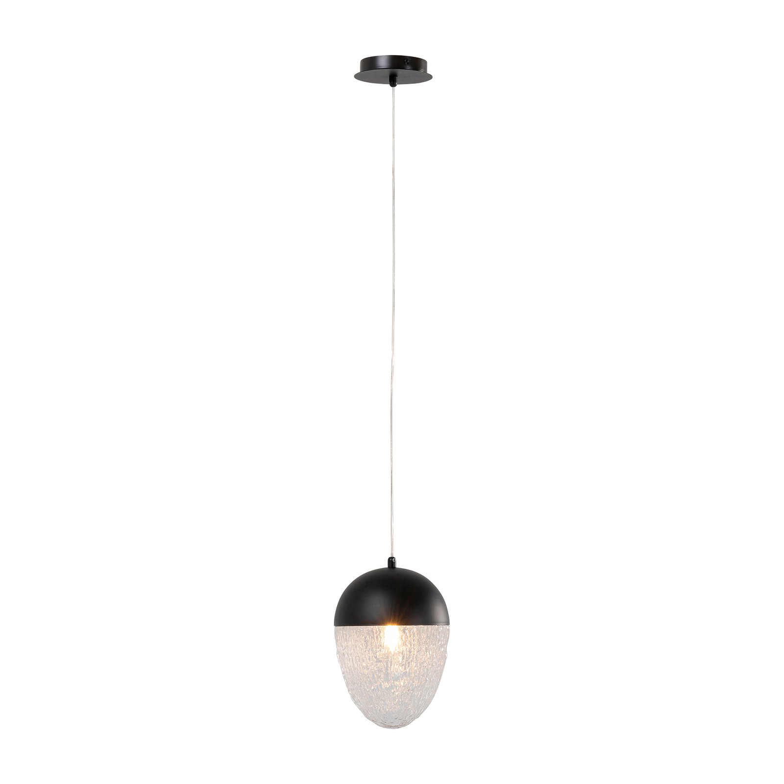 KARE Frozen hanglamp 1-lamp zwart Ø 20cm