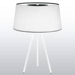 Hoogwaardig tafellamp Tripod, wit, frame wit