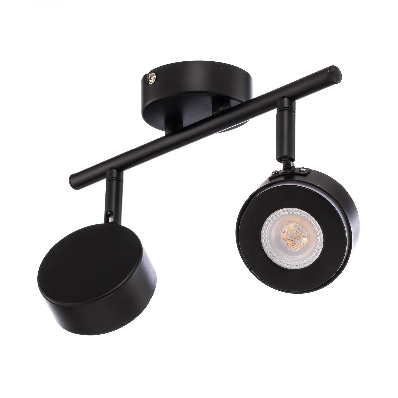 Lindby Spot Jyla, noir, GX53, 4.000 K, à 2 lampes