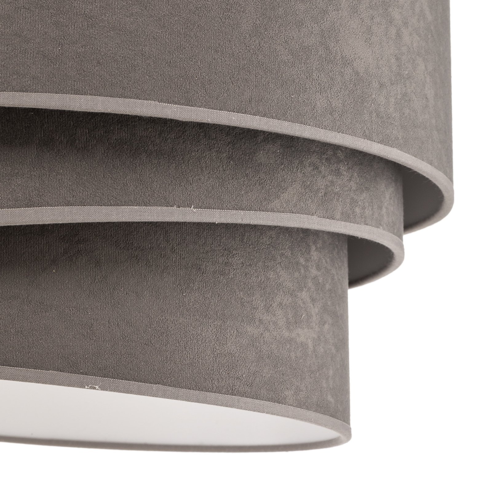 Plafondlamp Devon, grijs/wit Ø45cm