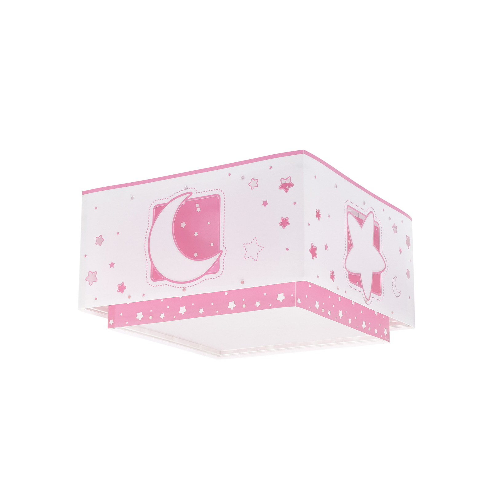 "Dalber Moonlight" vaikiškas lubinis šviestuvas 1 lemputė rožinės spalvos