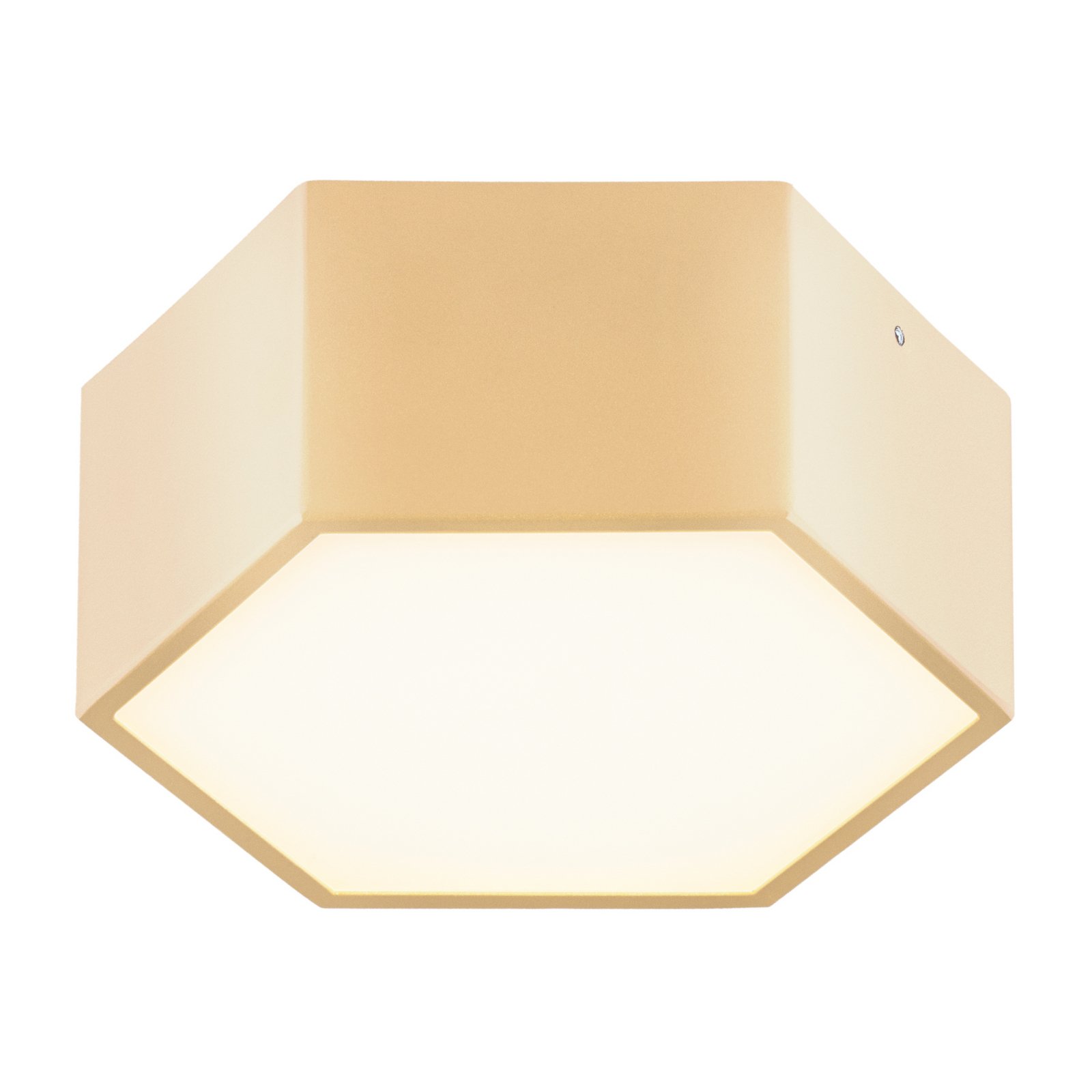 LED-Deckenleuchte Libre, goldfarben, Stahl, 3.000 K