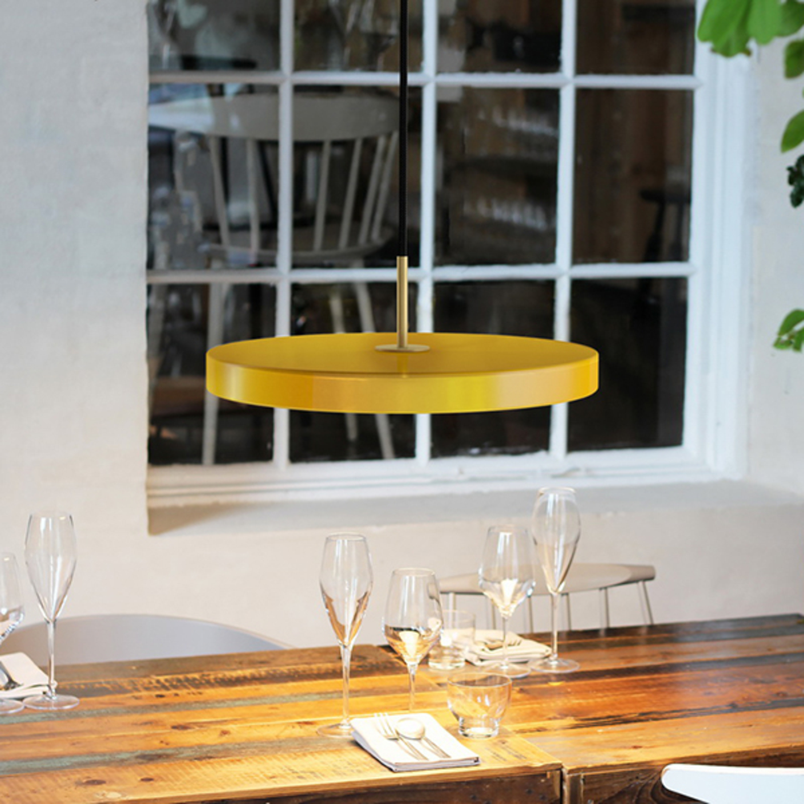 UMAGE Asteria mini hanging light brass yellow