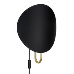 Aplique Spargo, luz indirecta, negro/oro
