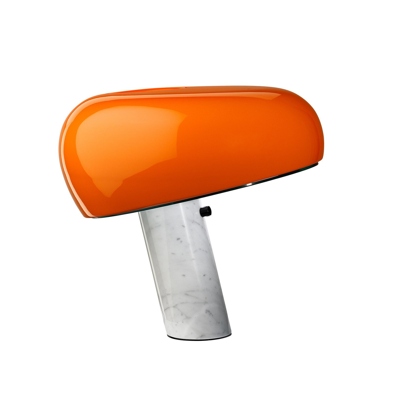 FLOS Snoopy lampă de masă cu dimabil portocaliu - Camera de zi / sufragerie - design - portocaliu alb - Piatră