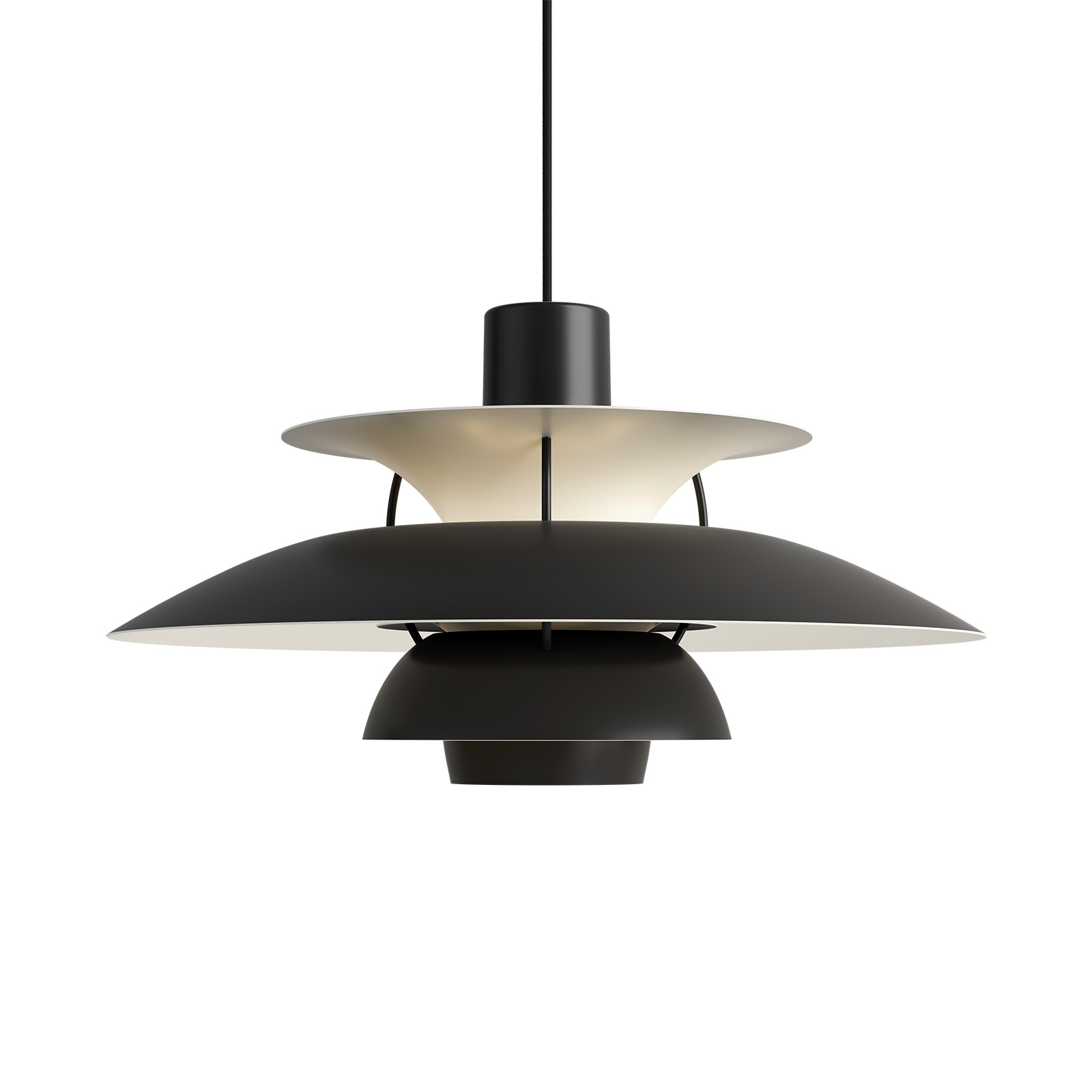 PH 5 Hanglamp Monochrome Black - Louis Poulsen