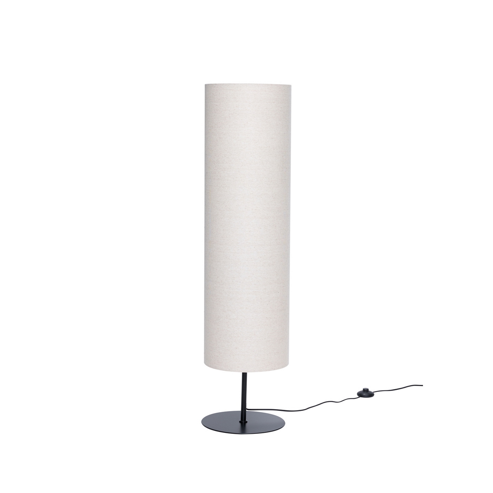 HÜBSCH Stehlampe Sable, sandfarben, Höhe 120 cm, Textil