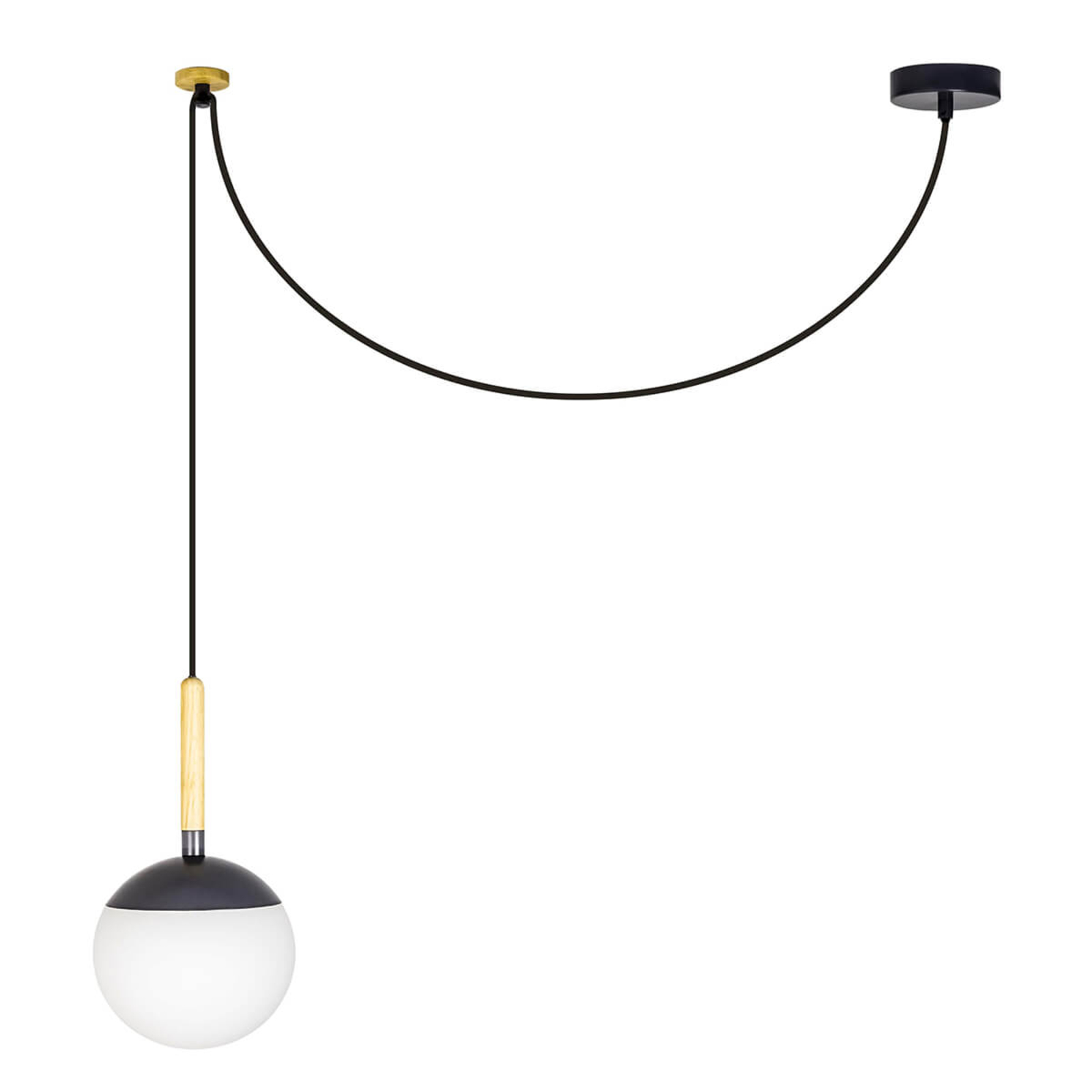 Metal element in dark grey - Mine hanging lamp