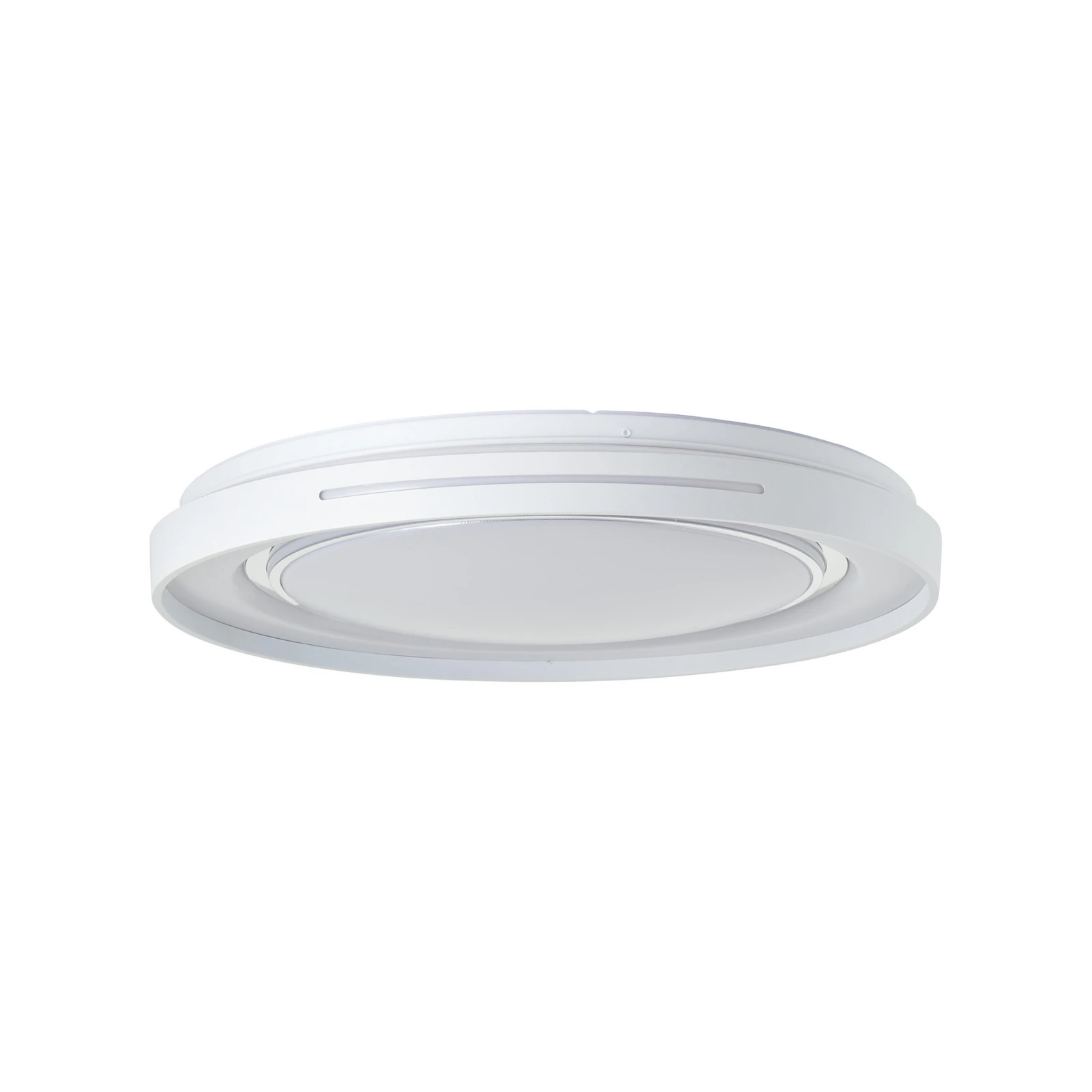 LED-Deckenlampe Barty, weiß/chrom, Ø 48,5 cm, CCT, Metall