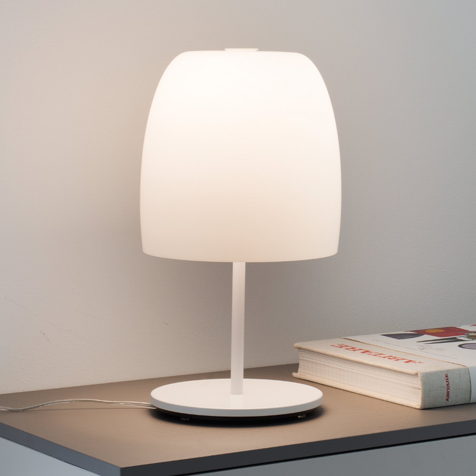 Prandina Notte T1 lámpara de mesa, blanco