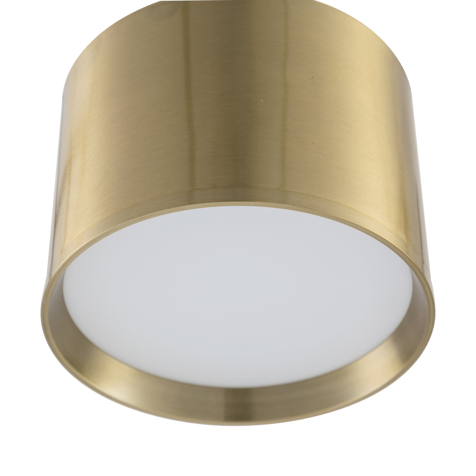 Lindby LED reflektor Nivoria, Ø 12 cm, zlatá farba, hliník