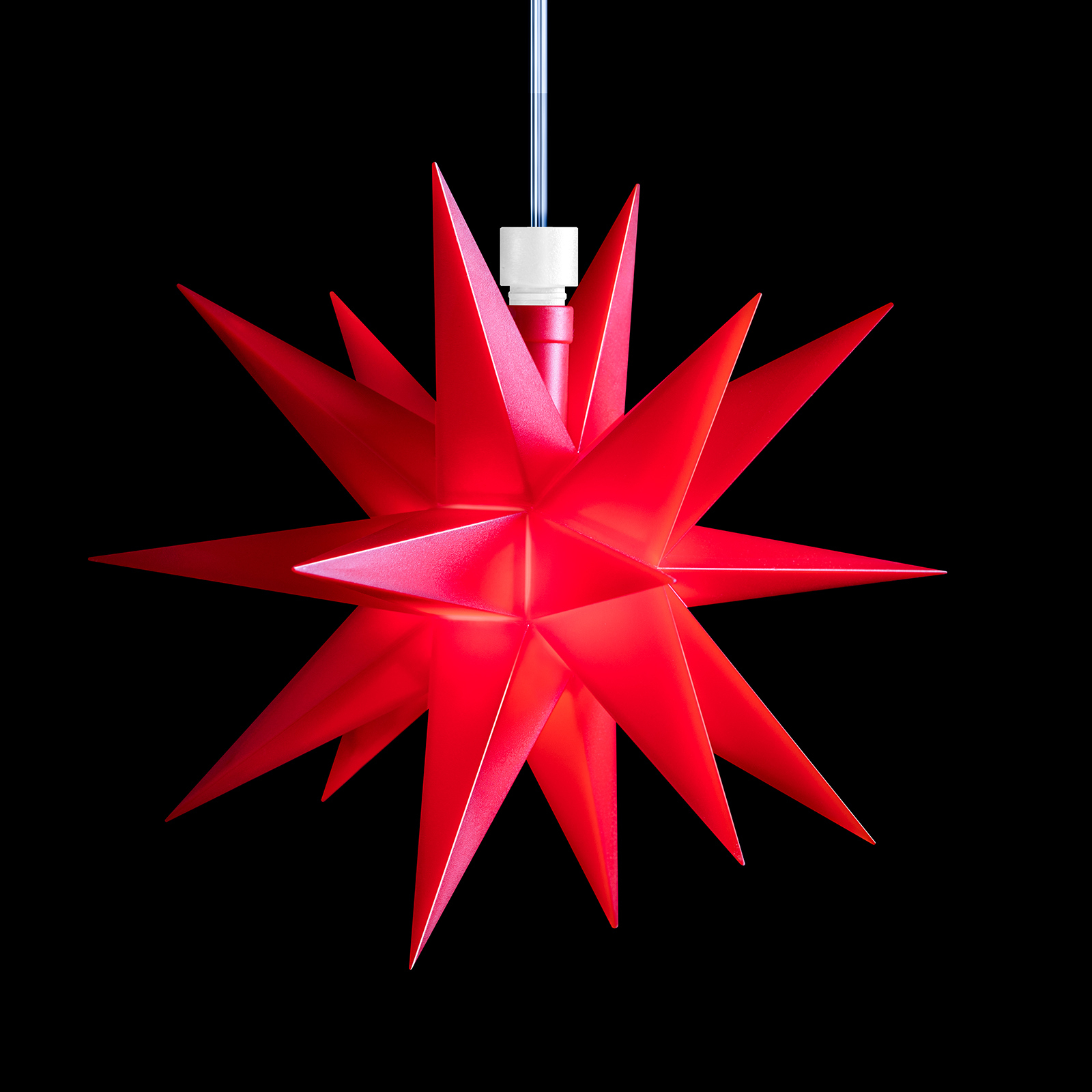 Red 18-pointed star 12 cm