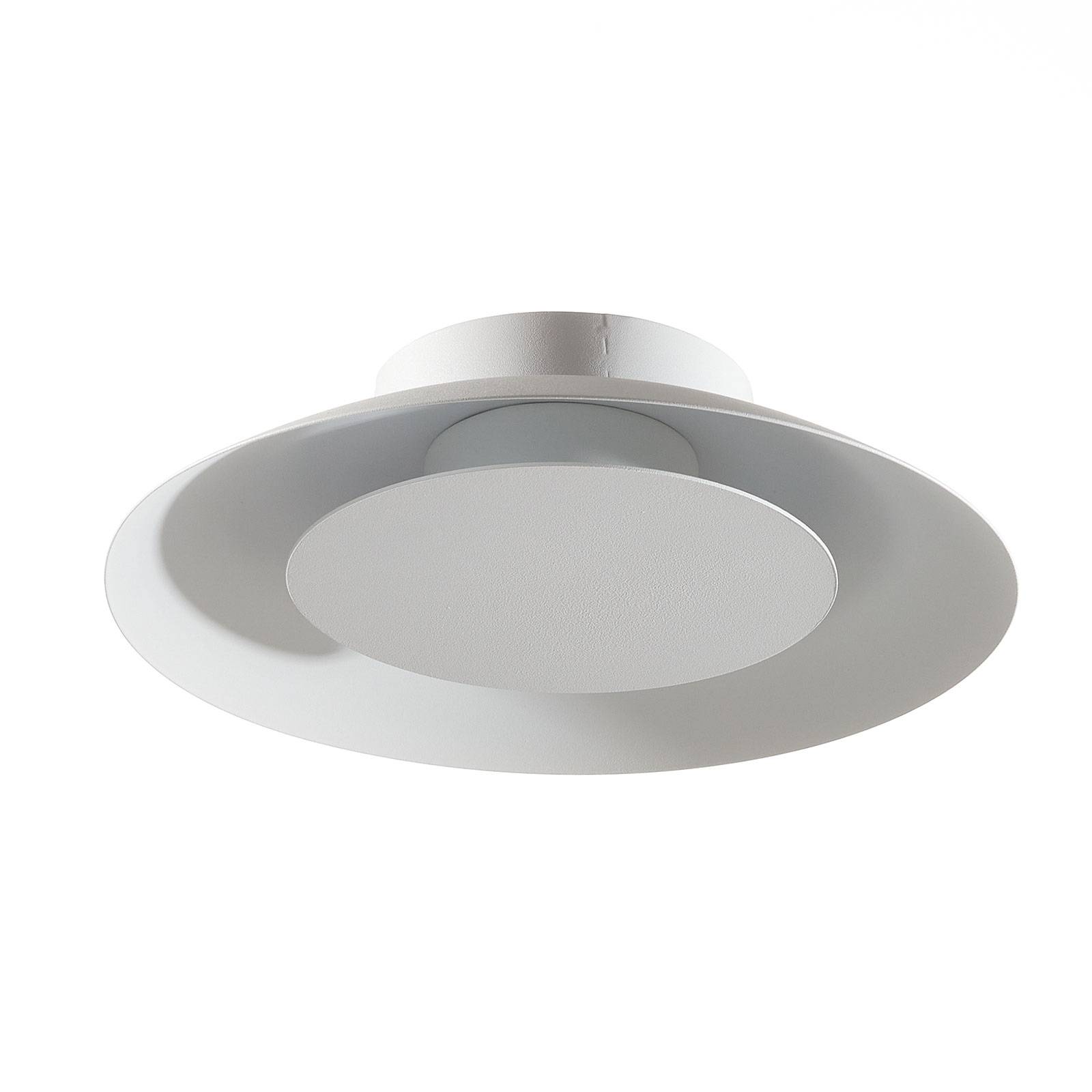 Plafonnier LED Foskal en blanc Ø 21,5 cm