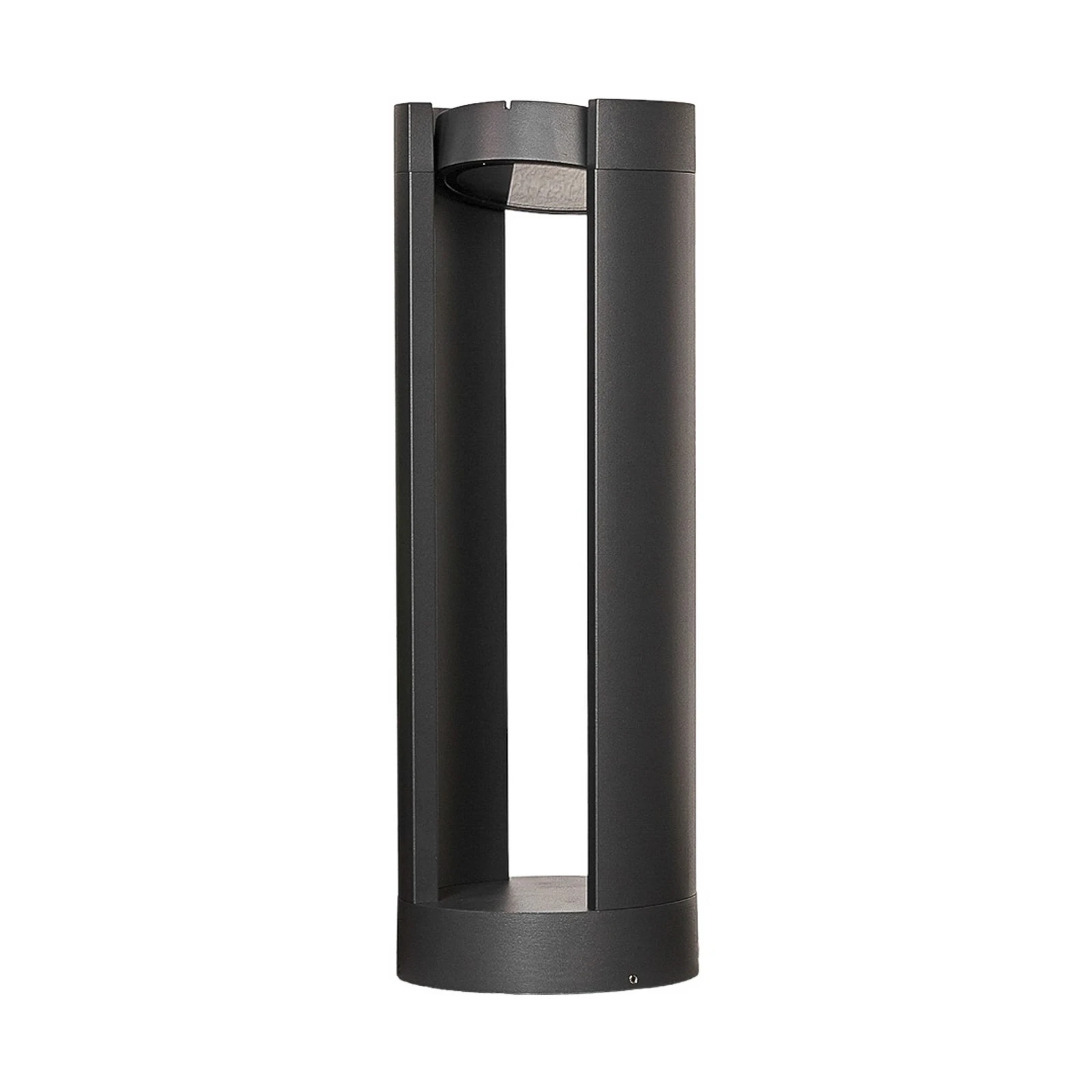 Lucande LED φωτιστικό βάθρο Dylen, γκρι, μεταλλικό, 50cm, IP65