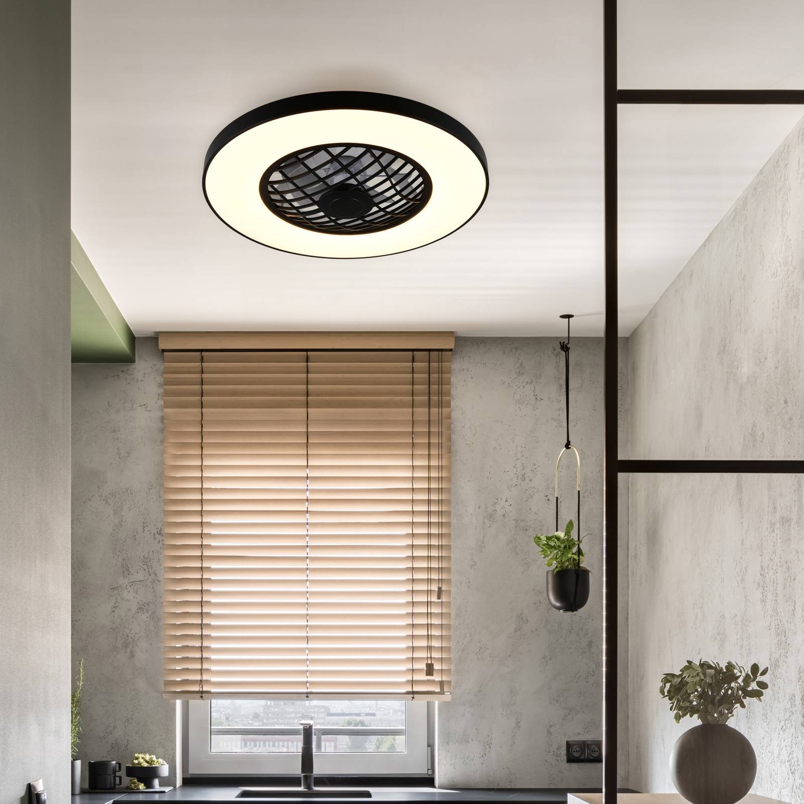 LED-Ventilator Linköping leise CCT RGB Remote Lautsprecher günstig online kaufen