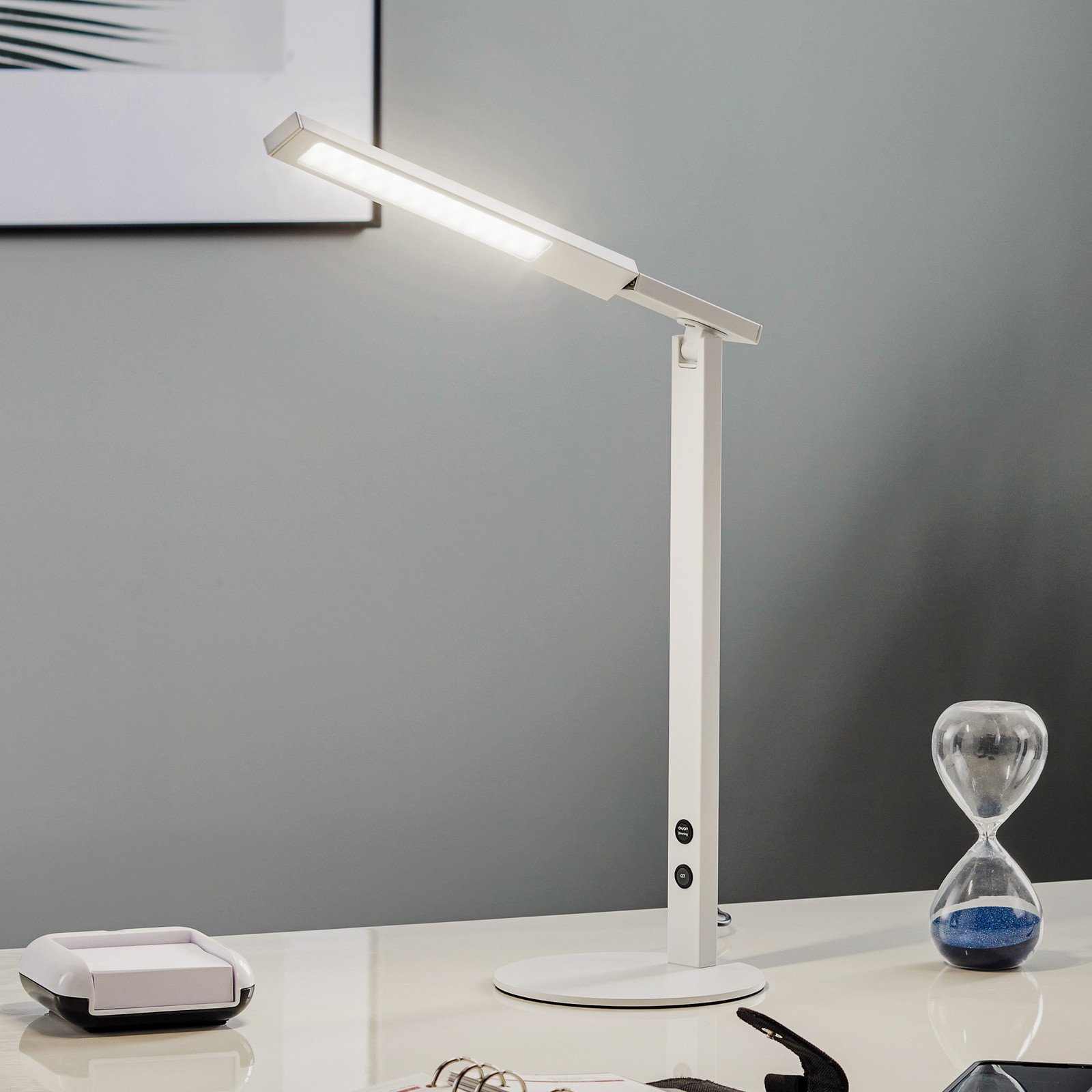 Fabas Luce Lampa de birou LED Ideal cu dimabil alb - Studiu / Birou - Modern - Metal