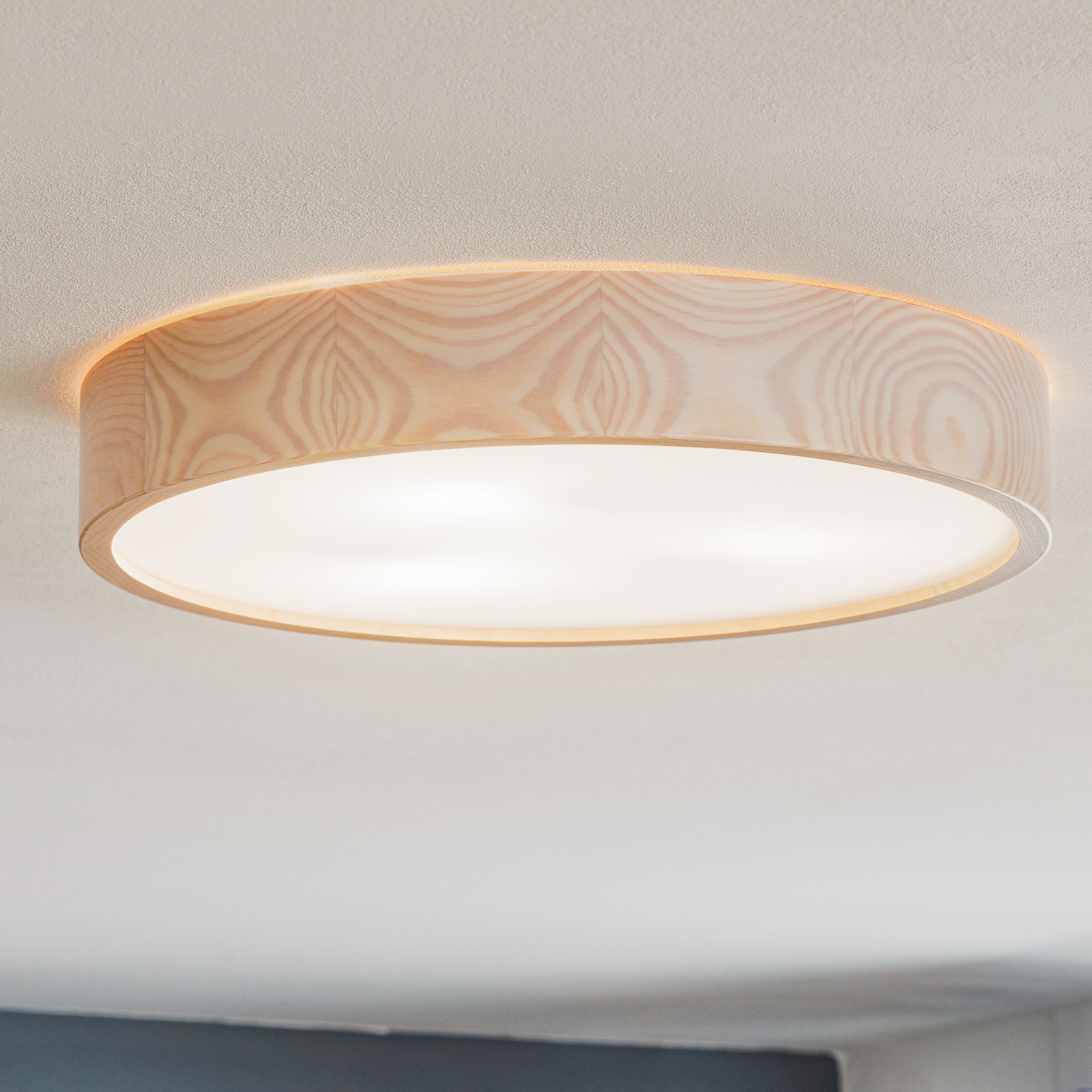 Lámpara de techo Kerio, Ø 47 cm, blanco